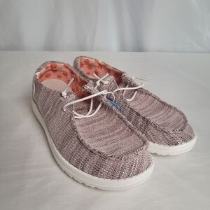 NWT Hey Dude Wendy Peach Bud Slip On Shoes Women Size 5 Youth 4